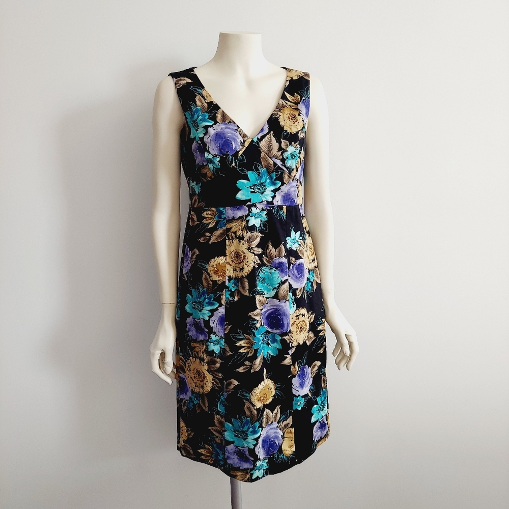 NWOT Evan Picone Floral Dress, Holiday Dress